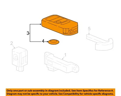 HONDA OEM 17-22 CR-V Electrical Keyless Entry Components-Transmitter 72147TLAA12 - Image 1 of 2