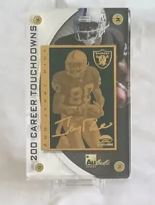 NFL Jerry Rice 24K Gold Metal 200th CAREER TOUCHDOWN CARD LE #3/10,000 - Picture 1 of 11
