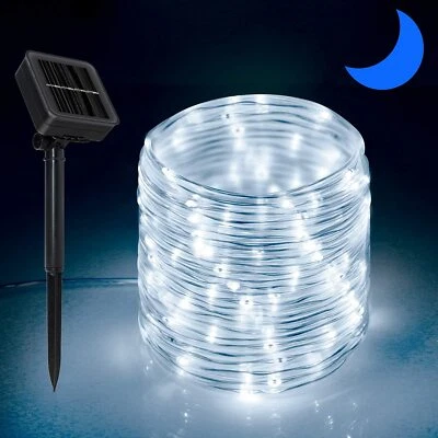 LED Solar Rope Fairy String Lights Strip Waterproof Outdoor Garden Patio Decor - Image 1 of 4