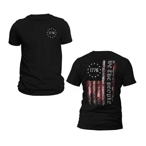 1776 We The People USA Flag Patriotic T-Shirt - Picture 1 of 8