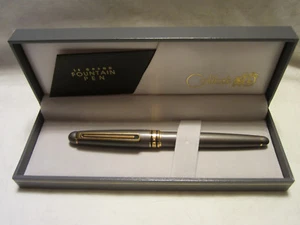 Colibri Le Grand Fountain Pen Satin Gray with Goldtone Accents in Gift Box - Picture 1 of 4