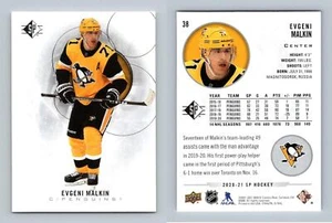 Evgeni Malkin - Penguins #38 SP Authentics 2020-21 Upper Deck Card - Picture 1 of 1