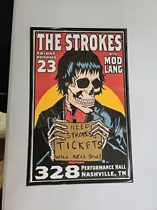 Poster concerto incorniciato The Strokes, Nashville - Foto 1 di 2