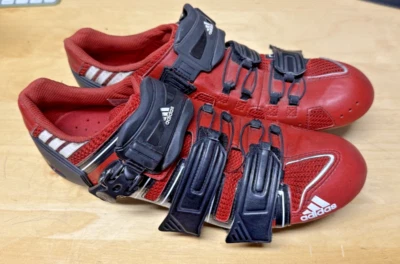 Adidas Adistar RD Pro Rennrad Schuhe shoes red rot Carbon Gr.41 1/3 Size 8 - Bild 1 von 4