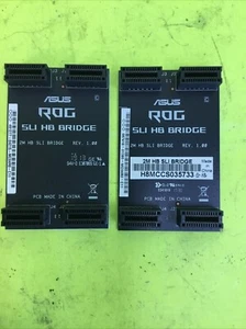 2 Pcs Genuine ASUS ROG 2M HB 2 Way Nvidia SLI Bridge Rev 1.00 60mm 2 Slot - Afbeelding 1 van 2