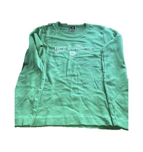 John Deere Girls' T Shirt Save a Horse Ride a Tractor Tee Green Medium - Picture 1 of 2