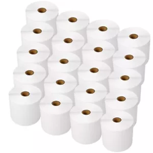 Carta termica diretta 4" x 6" 20 rotoli 10000 etichette per Zebra Eltron GX420D LP-2622 - Foto 1 di 11