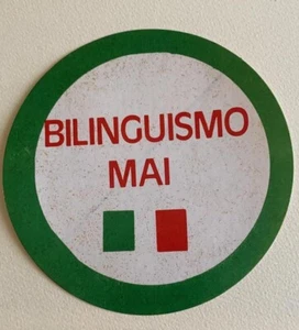 adesivo sticker estrema destra TRIESTE NO BILINGUISMO - Picture 1 of 1