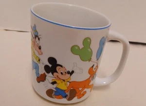 WALT DISNEY - MICKEY MOUSE & FRIENDS, Ceramic Coffee Cup, JAPAN 1970's yr. - Picture 1 of 6
