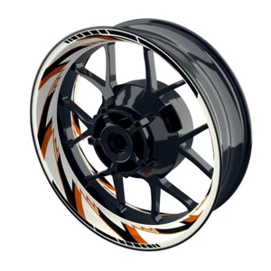 Rasoio W Neutrale Adesivo Cerchio per Pneumatici Wheelsticker Moto Arancione - Foto 1 di 6