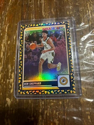 2023-24 Ben Sheppard Haunted Hoops Candy Corn Parallel SSP! RC Rookie #219 - Image 1 of 2