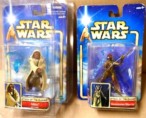 Star Wars: Attack of the Clones Geonosian Warrior + Nikto Jedi Knight Figures - Picture 1 of 7