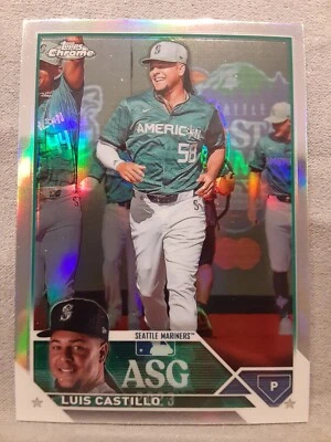 2023 Topps Chrome Update #ASGC-49 Luis Castillo All Star Game - Seattle Mariners - Image 1 of 2