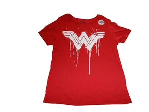 CAMISETA MUJER BATMAN V SUPERMAN AMANECER DE JUSTICIA ROJA NUEVA CON ETIQUETAS TALLA XL - Imagen 1 de 3