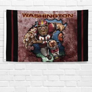 Washington Football Football 3x5 ft Flag Champions Wall Banner - Picture 1 of 12