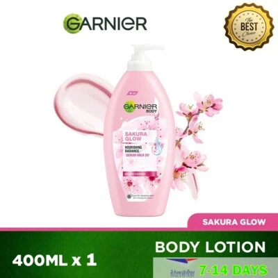 Garnier Sakura Glow Body Lotion Firming Moisturizer for Dry Skin Pinkish Radianc - Image 1 of 4