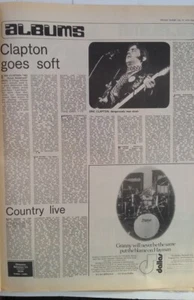 ERIC CLAPTON '461 album review' 1973 UK ARTICLE / clippings - Picture 1 of 1