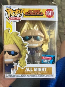 Funko Pop My Hero Academia All Might #1041 2021 NYCC caída con protector - Imagen 1 de 4
