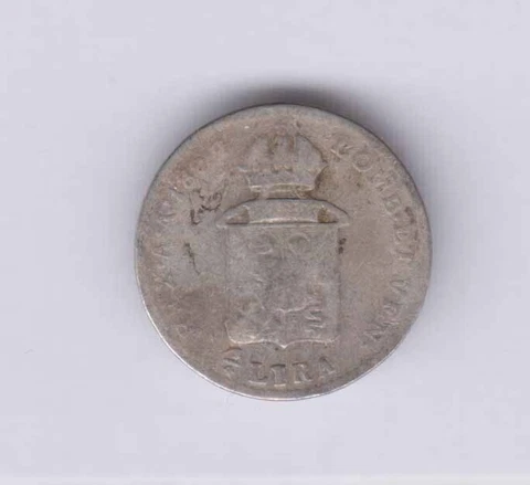 ITALY ITALIA Lombardy Venise/Lombardia Venezia ¼ Lira silver 1822V Good (ita466) Cover