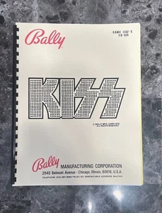 KISS BALLY PINBALL Manual & Schematics 1979 *LIMITED REPRO***LAST 2 AVAILABLE ! - Picture 1 of 3