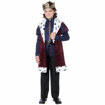 Kindhearted King Royal Renaissance Medieval Story Book Week Boys Costume - Image 1 of 3