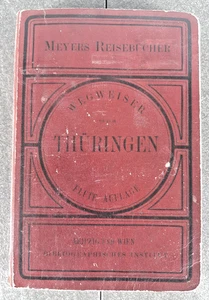Meyers Reiseführer Thüringen von Anding und Radefeld von 1892 mit 16 Karten - Bild 1 von 6