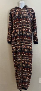 Savage X Fenty Forever Savage Overall mit Kapuze ROT COGNAC CABIN CUTIE PRINT S 4-6 - Bild 1 von 15