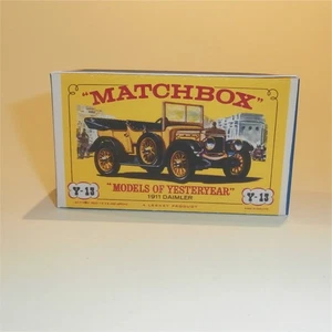 Matchbox Lesney Yesteryear 13 b 1911 Daimler E2 Style Repro Box - Picture 1 of 4