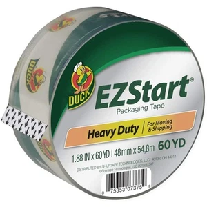 Nastro da imballaggio Duck Brand EZ Start: 1,88 pollici x 60 iarde. (Chiaro) - Foto 1 di 2
