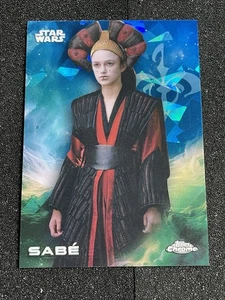 2025 Topps Chrome Sapphire Star Wars #159 Sabe - Picture 1 of 2