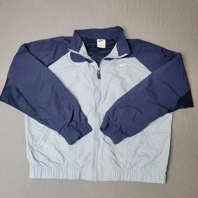 Nike Girls Nylon Long Sleeve Jacket Blue Full Zip  Size XLarge - Image 1 of 4