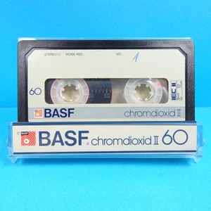 🍒 1x BASF CR II 60 chromdioxid * IEC Type 2 * Cassette Kassette кассета * 1982 - Bild 1 von 4
