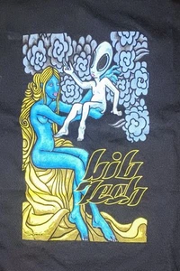Lib Tech Jamie Lynn Graphic T-Shirt Mens Size L Mervin Y2K Blue Girl NEW 2000s - Picture 1 of 5