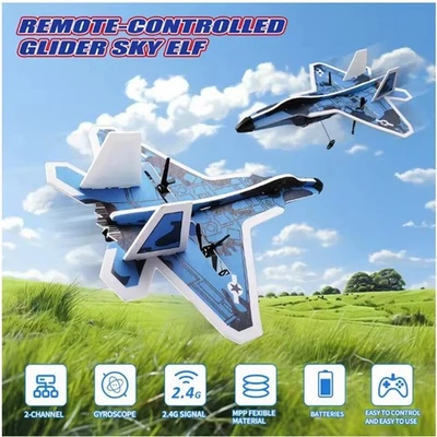 Mini RC Plane 2.4G MPP Remote Control Glider Training Airplane Fixed Wing Crash - Image 1 of 4