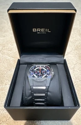 Authentic BREIL Wonder Blue/Rubber 41.5mm BW0175 Men’s Watch w/Box - Image 1 of 4