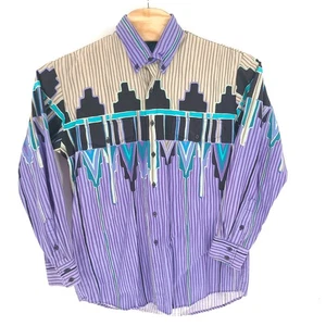 Roper Shirt Mens Large Purple Western Cowboy Outdoor Long Sleeve Button Down - Picture 1 of 10