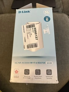 D-Link G530 5G NR AX3000 Wi-Fi 6 Router with 5G Speeds of Up To 3.4 Gbps (no PSU - Photo 1/3