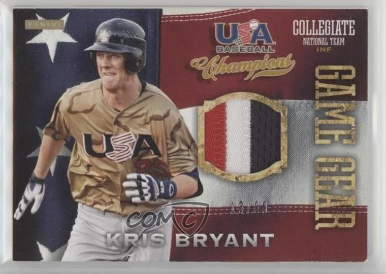 2013 Panini USA Baseball Champions Game Gear Jerseys Prime /99 Kris Bryant #26 - Image 1 of 2