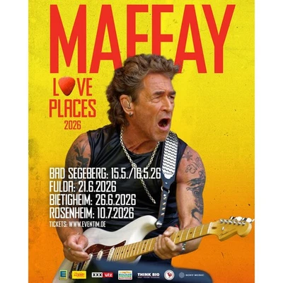2 x PETER MAFFAY BAD SEGEBERG SAMSTAG 16.05.26 FRONT OF STAGE TICKETS KARTEN - Bild 1 von 2