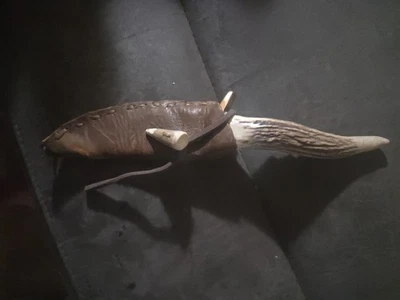 ***ATTENTION***            -LEFT HANDERS-   Custome Stag Skinners Knife - Image 1 of 4