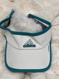 Adidas Adizero Climacool Visor White/Blue Adjustable Strap Teal - Picture 1 of 7