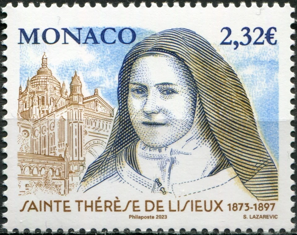 Monaco 2023. 150 years of the Birth of St. Therese of Lisieux (MNH OG **) Stamp - Image 1 of 1
