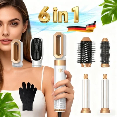 6in1 hot air brush set air styler 1000W negative ion hairstyler set DHL - Image 1 of 4