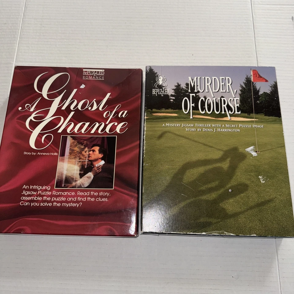 Vintage Bepuzzled! mystery puzzles. A Ghost Of A Chance And Murder, Of Course! - Image 1 of 4