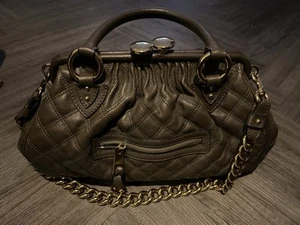 Marc Jacobs Stam Leather Quilted Bag Khaki Green - Picture 1 of 6