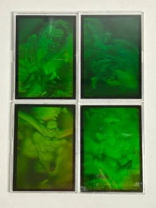 1995 FLEER BATMAN FOREVER METAL COMPLETE 4-CARD HOLOGRAM INSERT SET NM - Picture 1 of 2