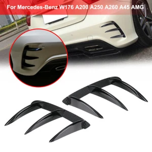 Für Mercedes Benz W176 A200 A250 A260 A45 AMG Heck Stoßstange Spliter Canard - Bild 1 von 8