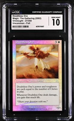 DOUBTLESS ONE Onslaught Foil CGC 10 Gem Mint MTG [Nostalgium] - Image 1 of 2