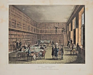 ROYAL INSTITUTION, ALBEMARLE STREET, "MICROCOSM OF LONDON", ACKERMANN 1808-10. - Bild 1 von 1