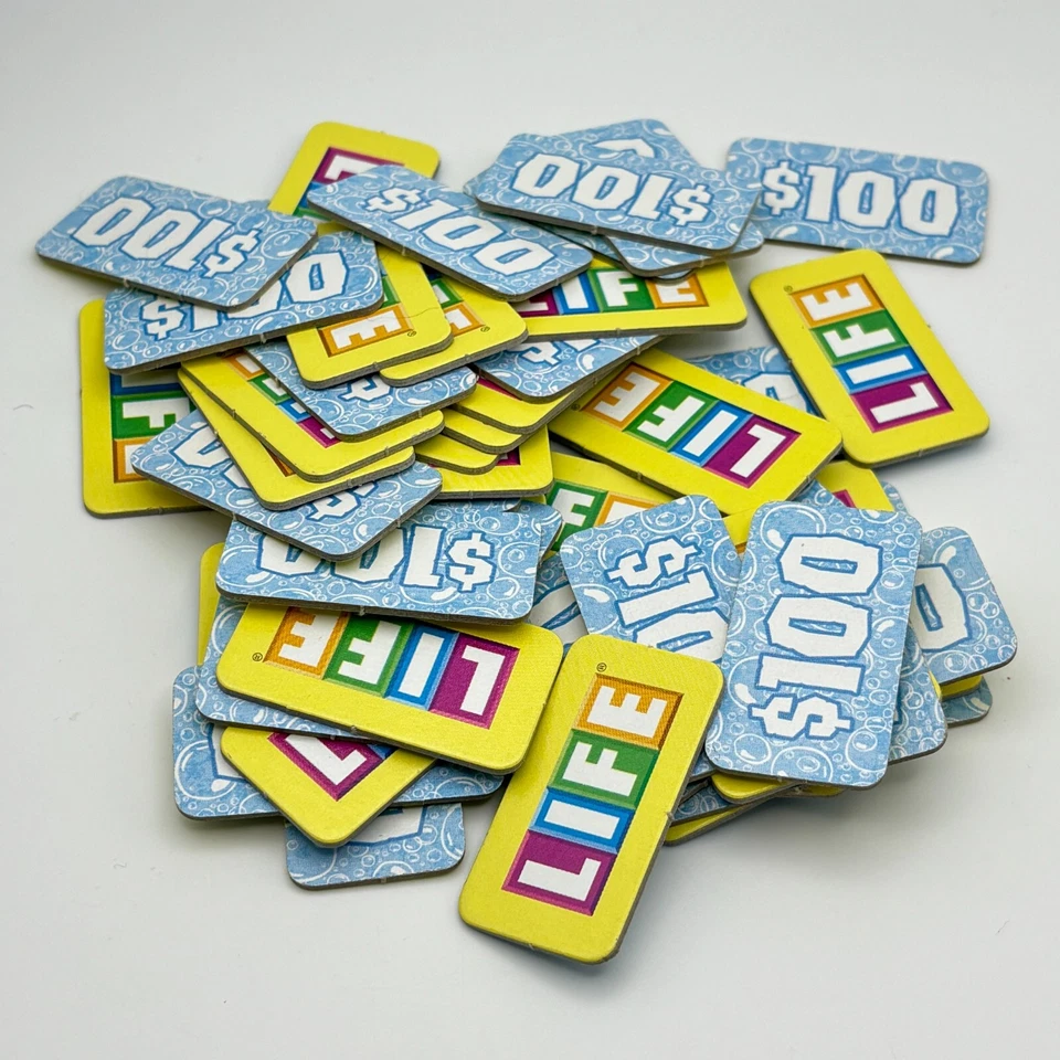 The Game of Life SpongeBob SquarePants 50 Life Tiles 2005 Replacement Pieces - Image 1 of 1